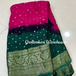 New Kanjivaram Bandhani Saree