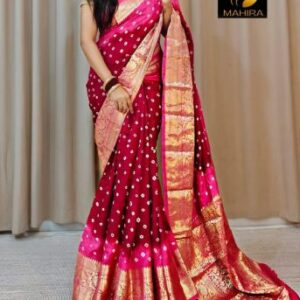 New Kanjivaram Bandhani Saree