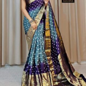 New Kanjivaram Bandhani Saree