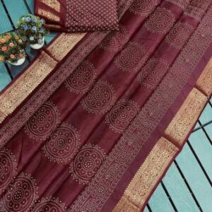 Soft Tusser Silk Zari Weaving Sarees
