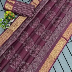 Soft Tusser Silk Zari Weaving Sarees