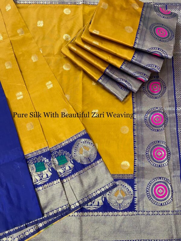Soft Banarasi Silk Sarees With Beautiful Zari Weaves - Image 4