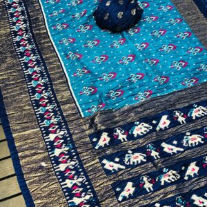 New Soft Dola Silk Printed Saree