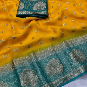 Pure Viscsose Georgette Saree