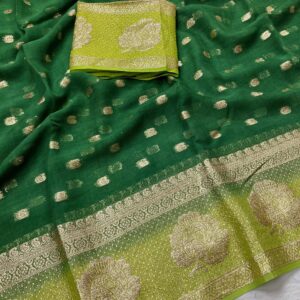 Pure Viscsose Georgette Saree