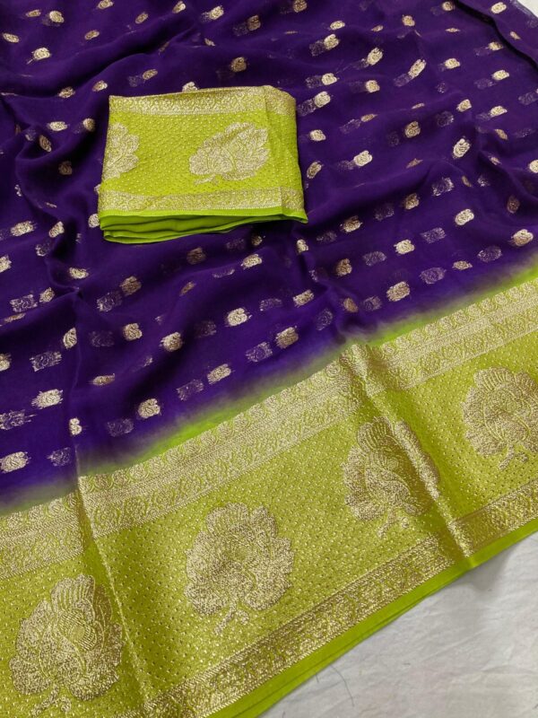 Pure Viscsose Georgette Saree