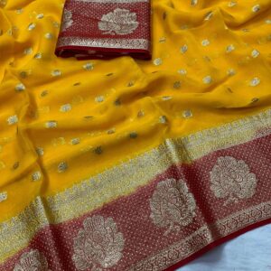 Pure Viscsose Georgette Saree