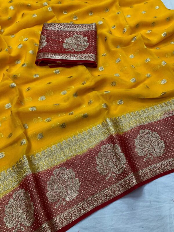 Pure Viscsose Georgette Saree