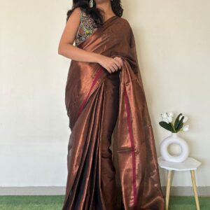 Pure Cotton Tissue Saree