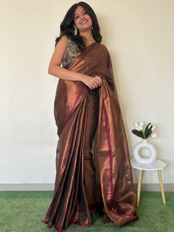 Pure Cotton Tissue Saree