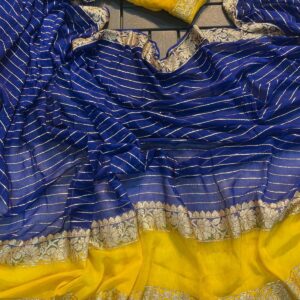 Pure Viscose Georgette Weaving Jacquard Saree