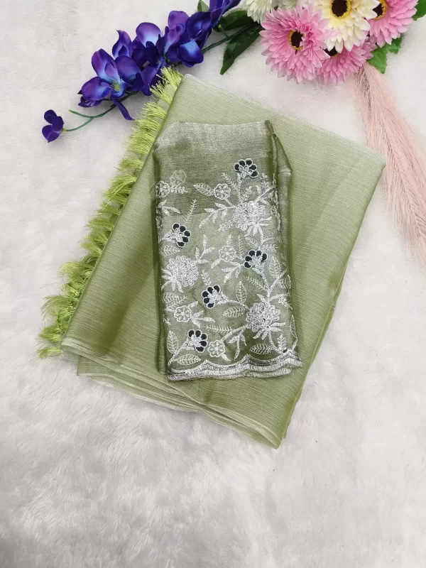 Stylish Burberry Jimmy Choo Saree