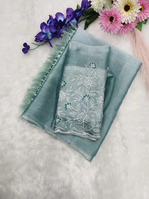 Stylish Burberry Jimmy Choo Saree