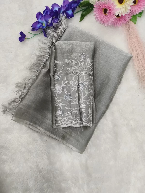 Stylish Burberry Jimmy Choo Saree