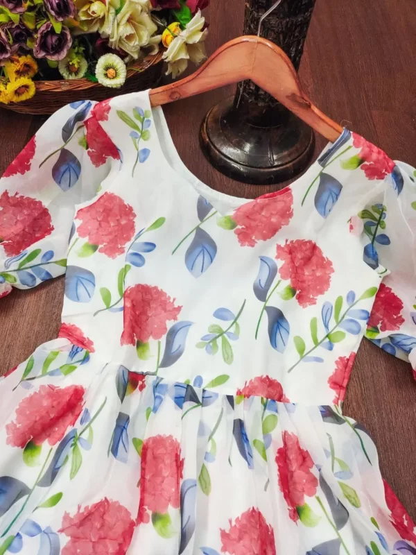 Digital Printed Georgette Fabrics Gown - Image 3