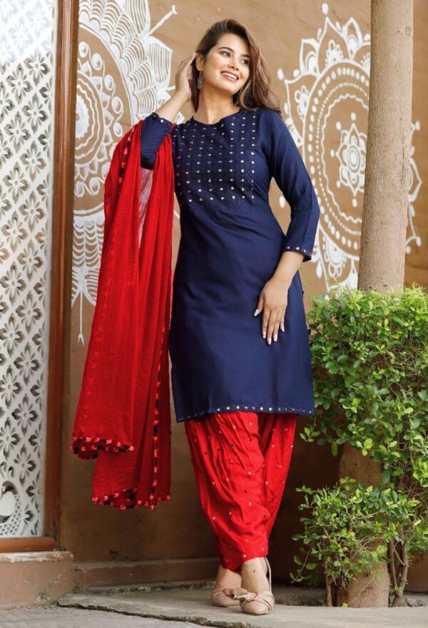 Patiyala With Kurti And Dupatta