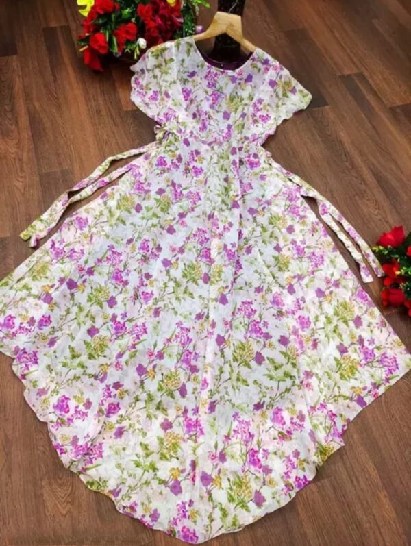 Havy Georgette printed kurti with innar