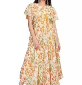 Havy Georgette printed kurti with innar - Done