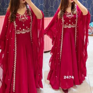 Anarkali Gown With Dupatta