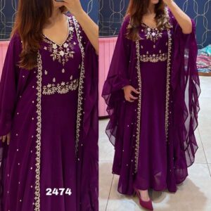 Anarkali Gown With Dupatta