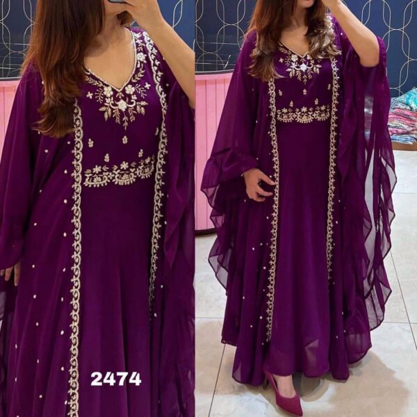 Anarkali Gown With Dupatta