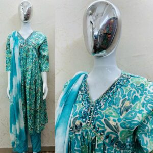 Aliya Pattern kurti pent dupatta set