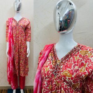 Aliya Pattern kurti pent dupatta set