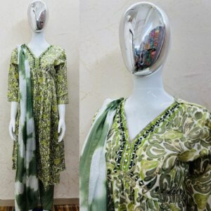 Aliya Pattern kurti pent dupatta set