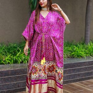 Stylish Satin Kaftan