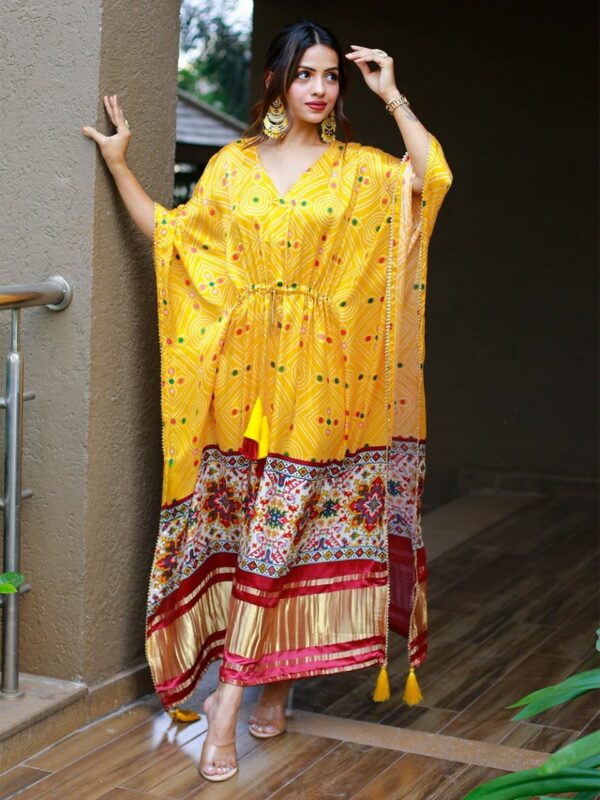 Stylish Satin Kaftan