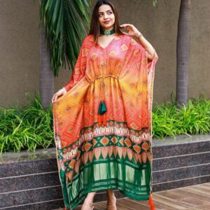 Stylish Satin Kaftan