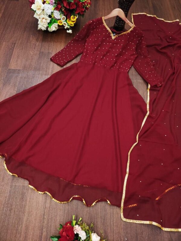 Faux Georgette Gown - Image 4