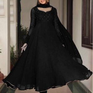Faux Georgette Gown
