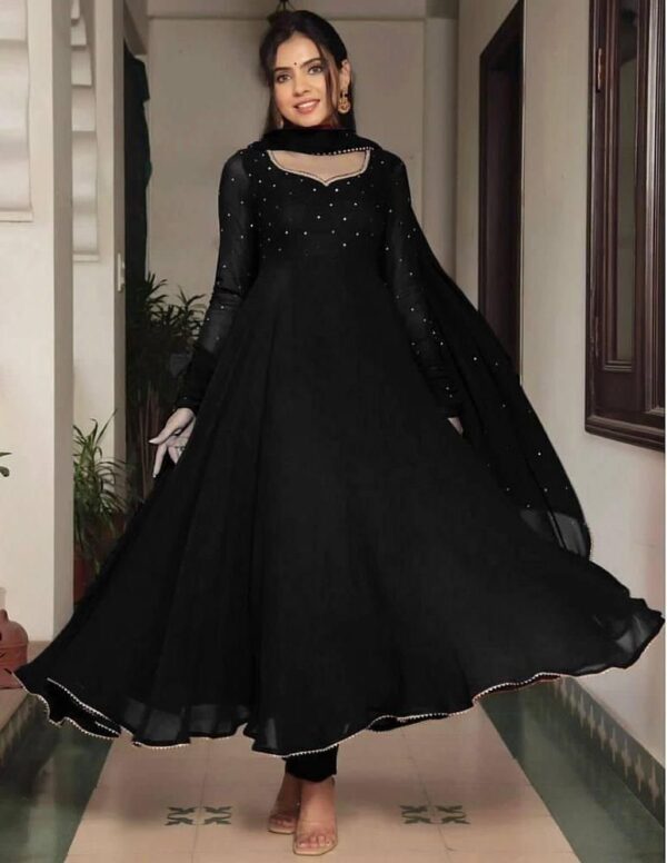 Faux Georgette Gown
