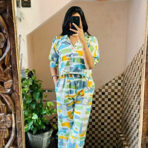 Delta Fabric Latest Fashion Cord Set