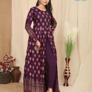 Front Slit Long Gown