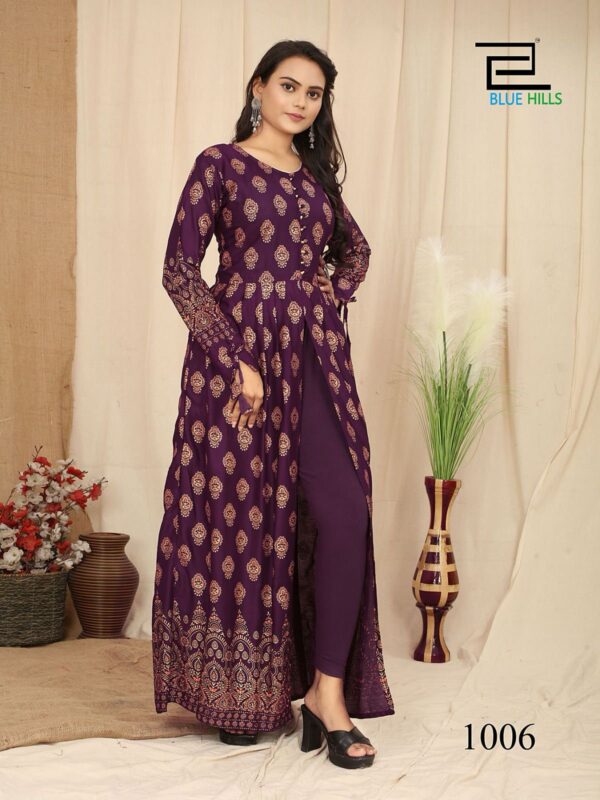 Front Slit Long Gown