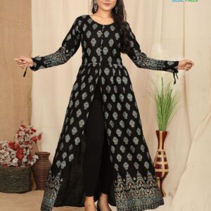Front Slit Long Gown