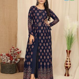 Front Slit Long Gown