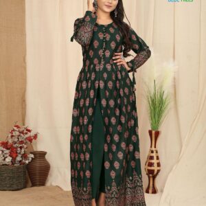 Front Slit Long Gown