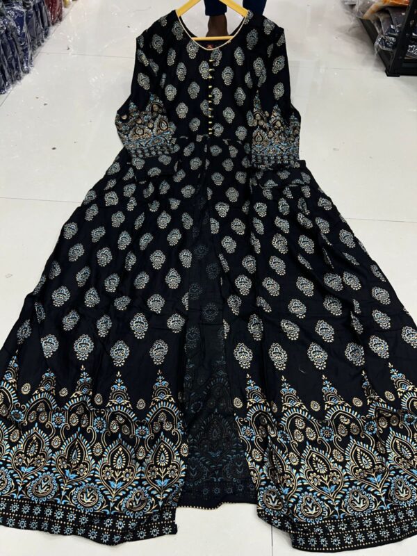 Front Slit Long Gown - Image 2