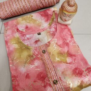 Heavy Capsule Pant With Foil Kurti Pent