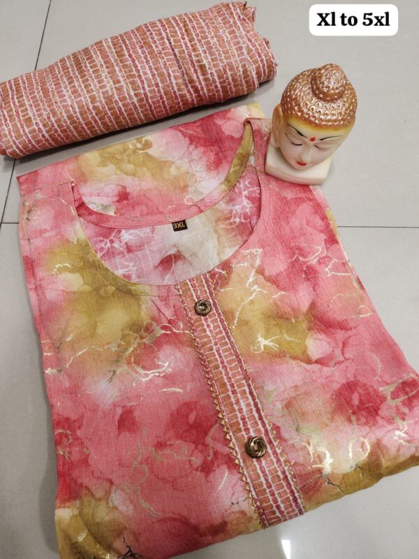 Heavy Capsule Pant With Foil Kurti Pent