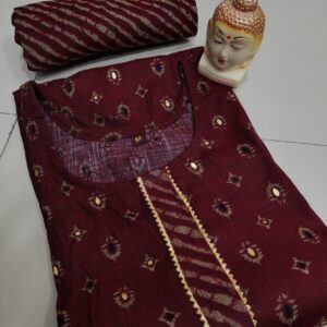 Heavy Capsule Pant With Foil Kurti Pent