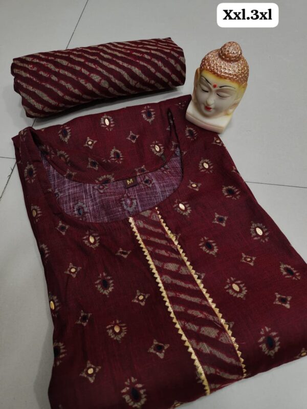 Heavy Capsule Pant With Foil Kurti Pent