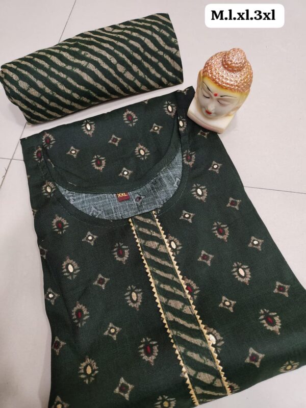 Heavy Capsule Pant With Foil Kurti Pent