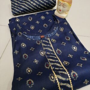 Heavy Capsule Pant With Foil Kurti Pent