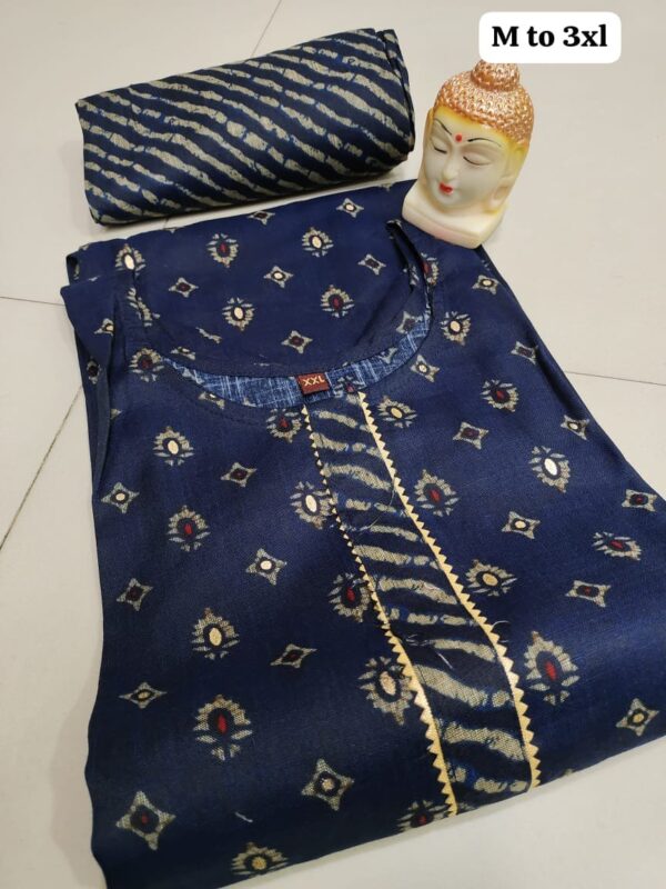 Heavy Capsule Pant With Foil Kurti Pent