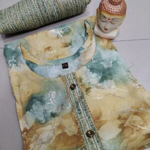 Heavy Capsule Pant With Foil Kurti Pent
