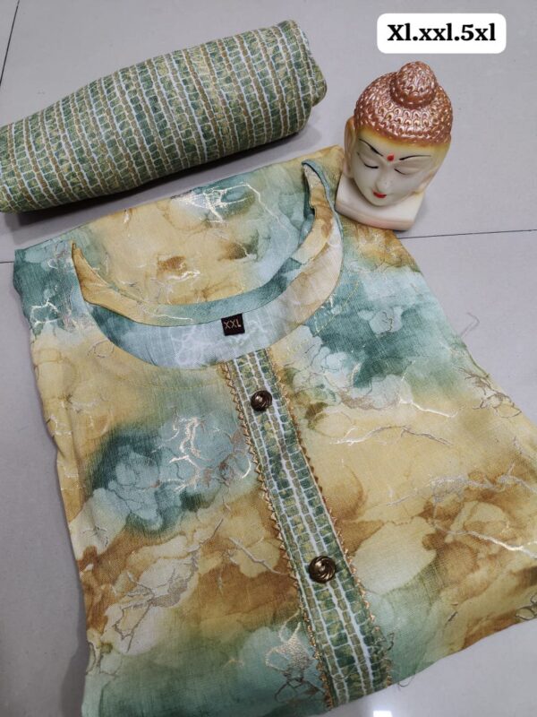 Heavy Capsule Pant With Foil Kurti Pent